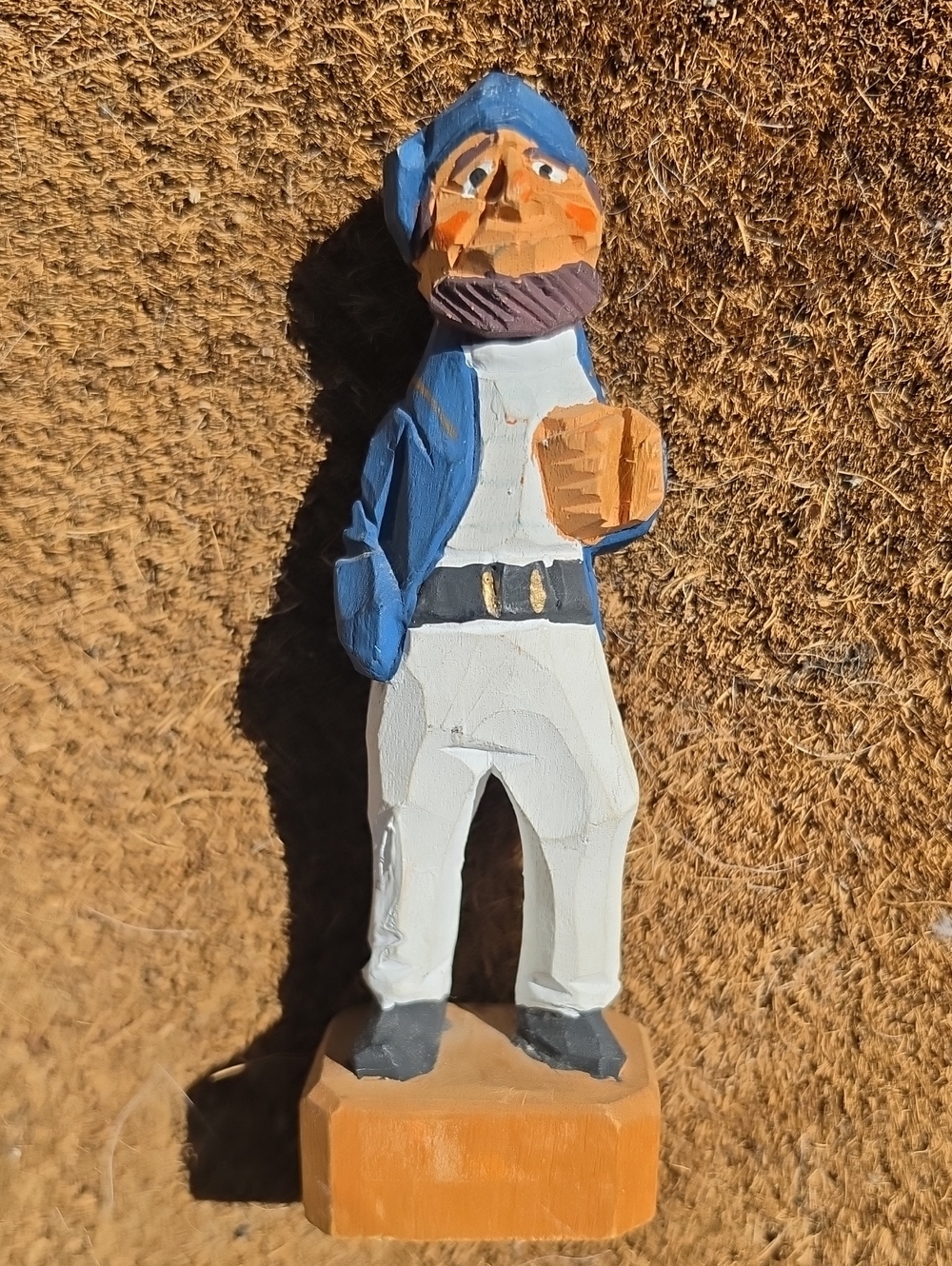 Vintage Hand-Carved Wooden Sailor Figurine